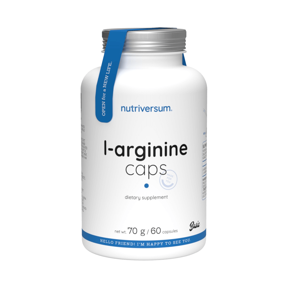 L-Arginine - 60 kapszula - Nutriversum - ízesítetlen