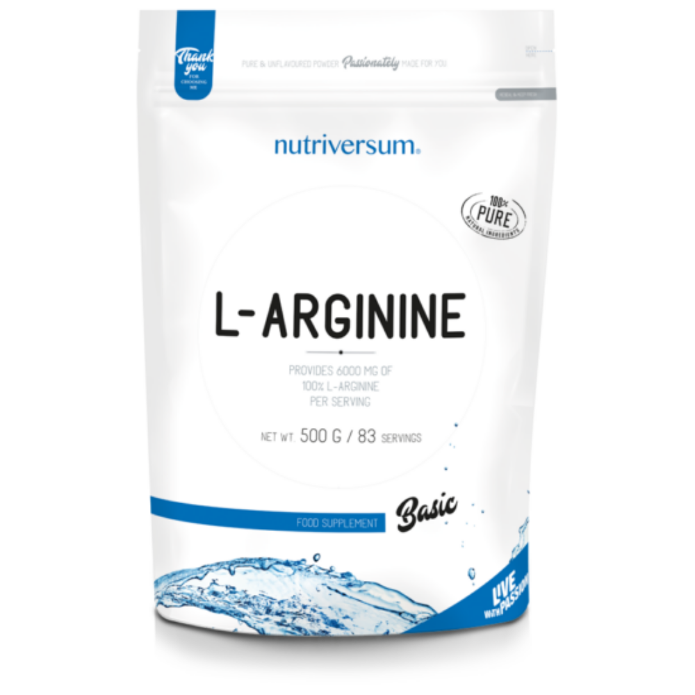 L-arginine - 500g - BASIC - Nutriversum - ízesítetlen