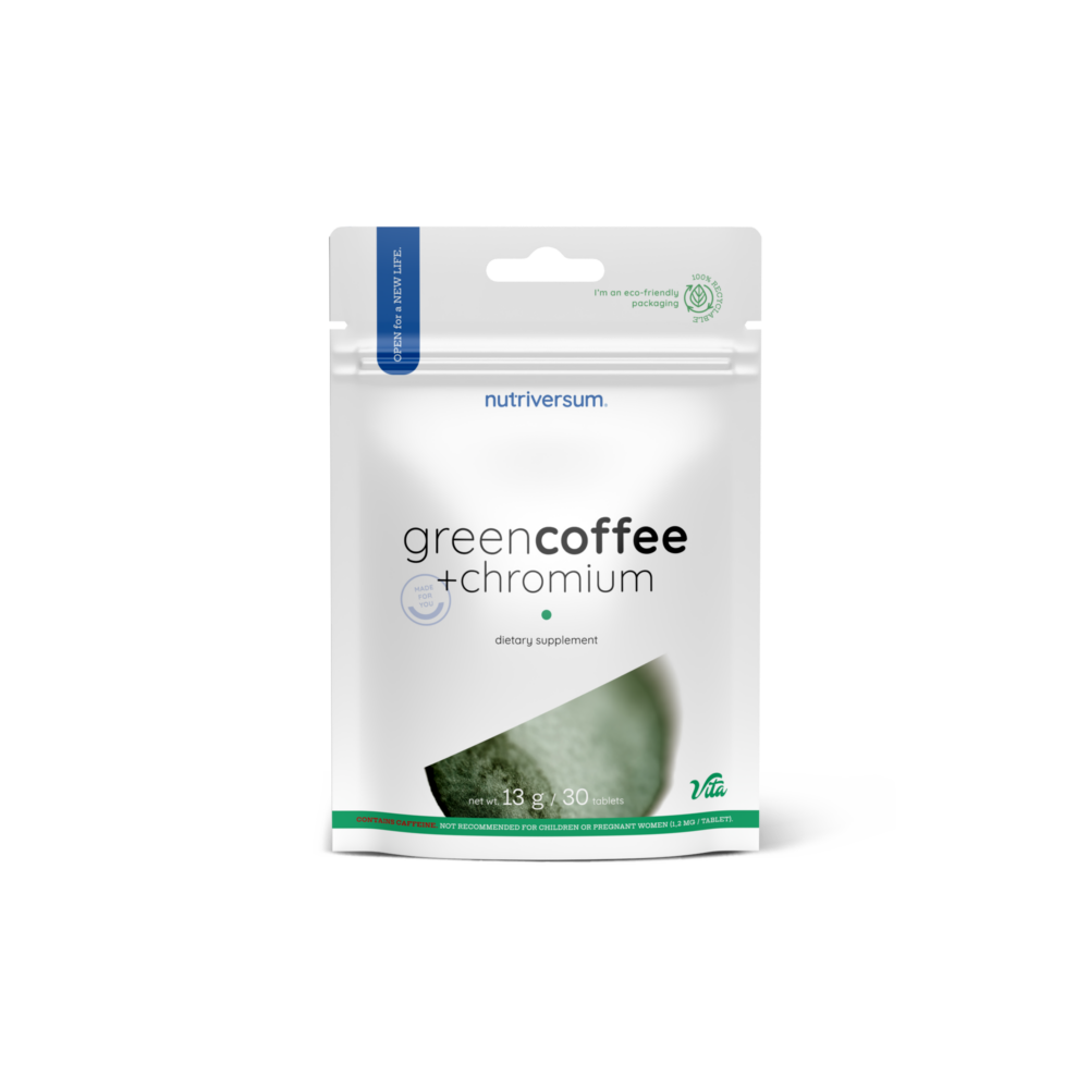Green Coffee + Chromium 30 tabletta - Nutriversum