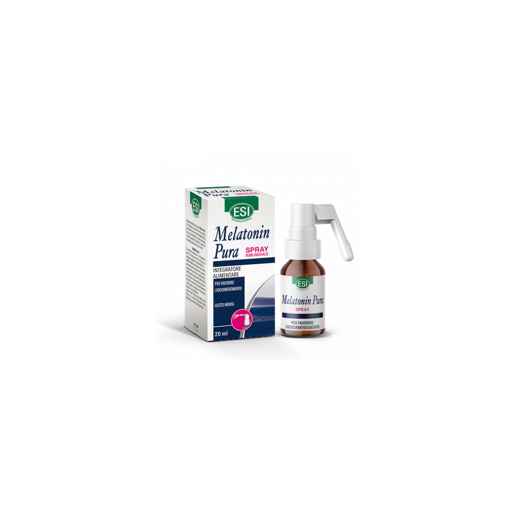 ESI® Melatonin Pura Spray – Kényelmesen, nyelv alatt adagolható, tiszta vegán melatonin 20 ml