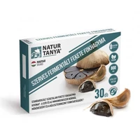 Natur Tanya® Szerves Fermentált Fekete Fokhagyma - 800 mg szagtalan fekete fokhagyma kivonattal a szív és az immunrendszer normál működéséért, a homocisztein és koleszterinszint fenntartásáért